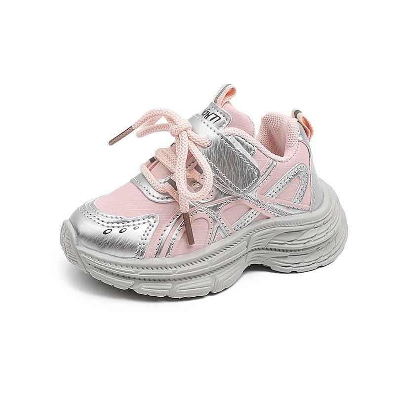 

Детские кроссовки «папины» Осень Детская обувь Спортивная обувь для мальчиков Сетка Обувь для малышей на мягкой подошве Обувь для малышек 30 розовый