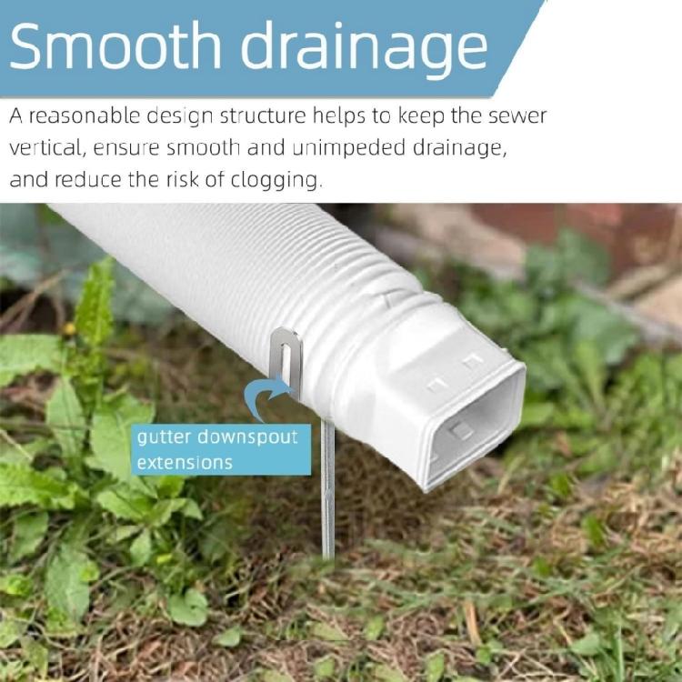 2 pièces Support Métallique pour Gouttière Support de Tuyau d'Eau de Pluie Antirouille Stabilisateur Ancrages pour Support de Tuyau