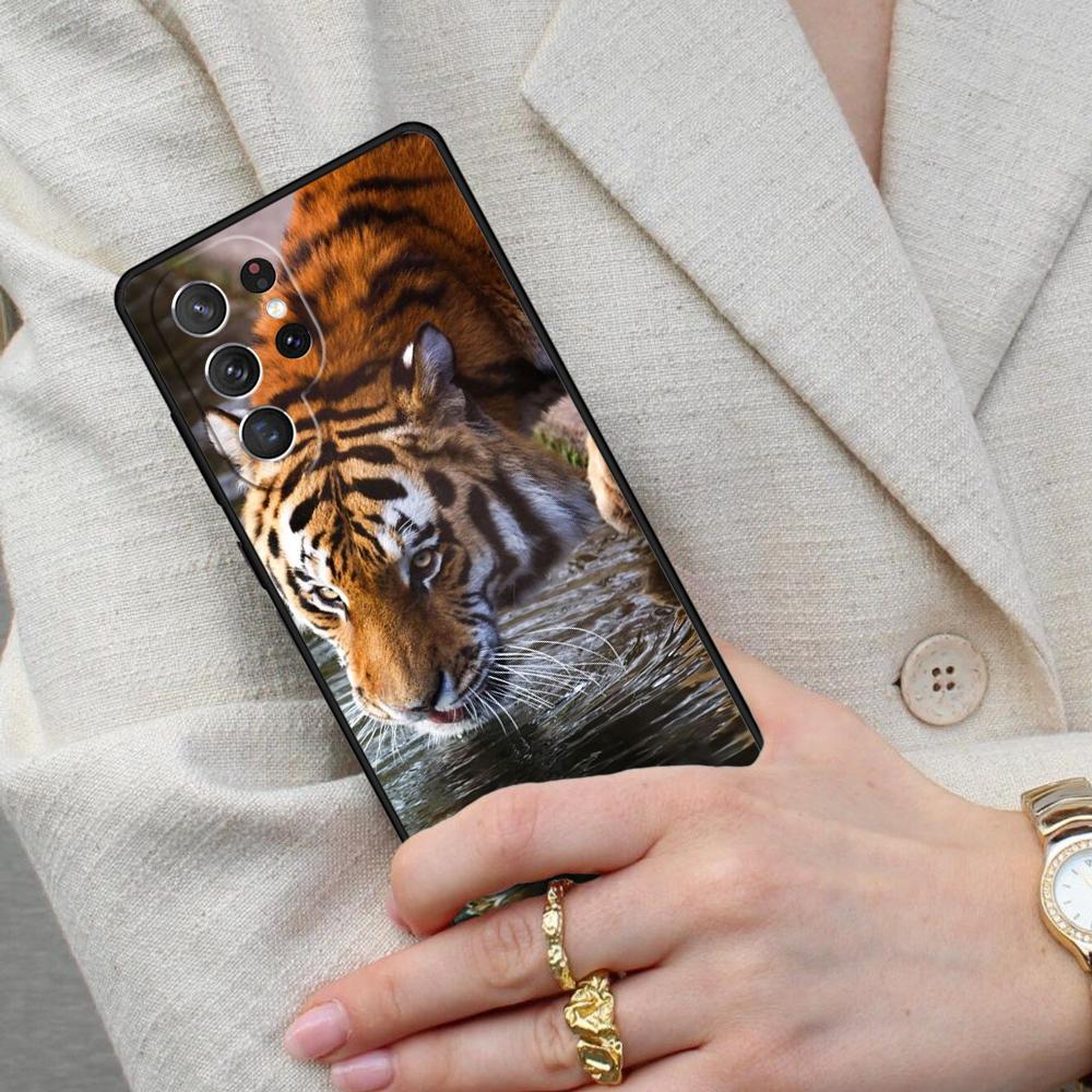 Tiger Cell Phone Case for Samsung Galaxy S26 Ultra S25 S24 S23 S22 S21 S20 Note10 Cover