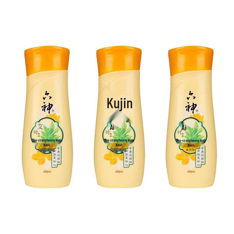 Liushen Mugwort Moisturizing Body Wash, 3-Pack