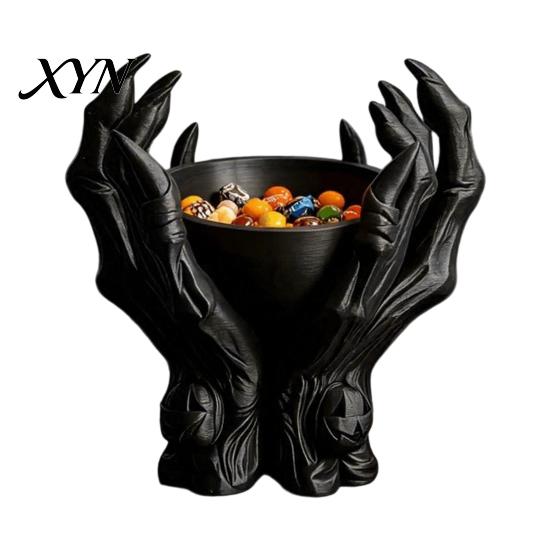 Practical Storage for Earrings 3D Printed Gothic Demon Claw Trinket Dish, Devil Paw Decorative Dark Aesthetic Room Decor Bowl, Jewelry Key Holder