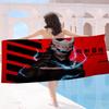 Manta de Microfibra K-Kaiju No.8 Toallas de Playa de Secado Rápido Impresión Oversize Manta Toalla de Piscina Súper Absorbente