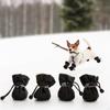 4 Pack Dog Footwear for Outdoor Activities in Winter