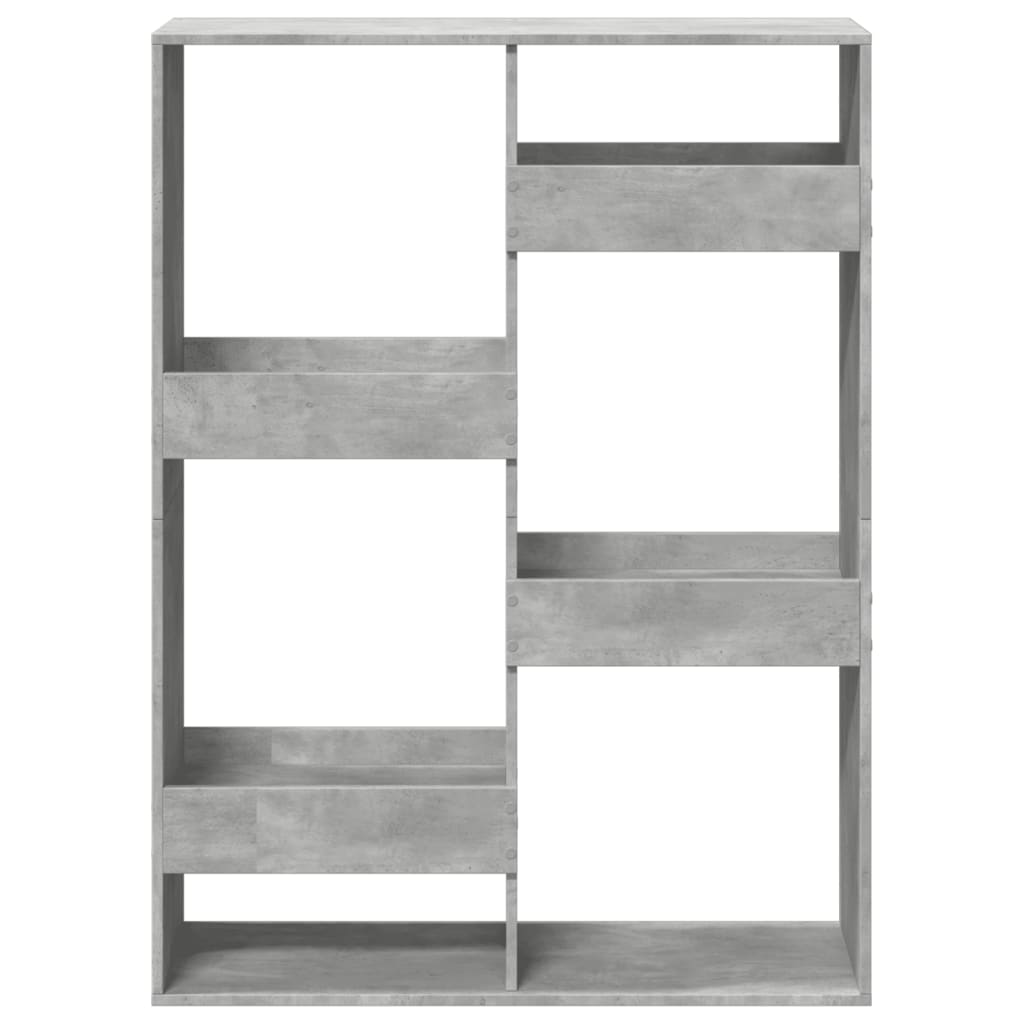 Room Divider Concrete Grey 100 x 33 x 135 cm Particleboard