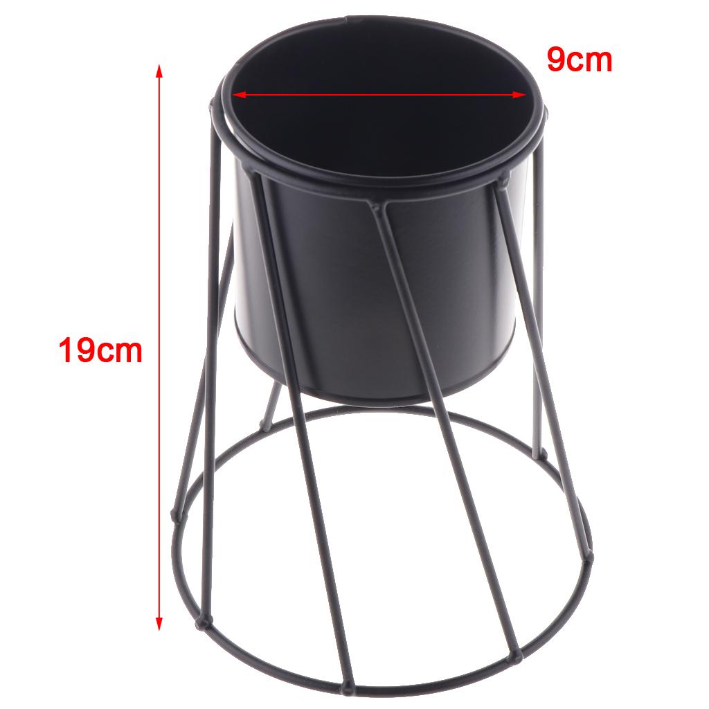 Metallregal Blumenvase Mini-Blumentopf Hochzeitsblumenvase Eisenständer für Sukkulenten Heim-Gartendekoration