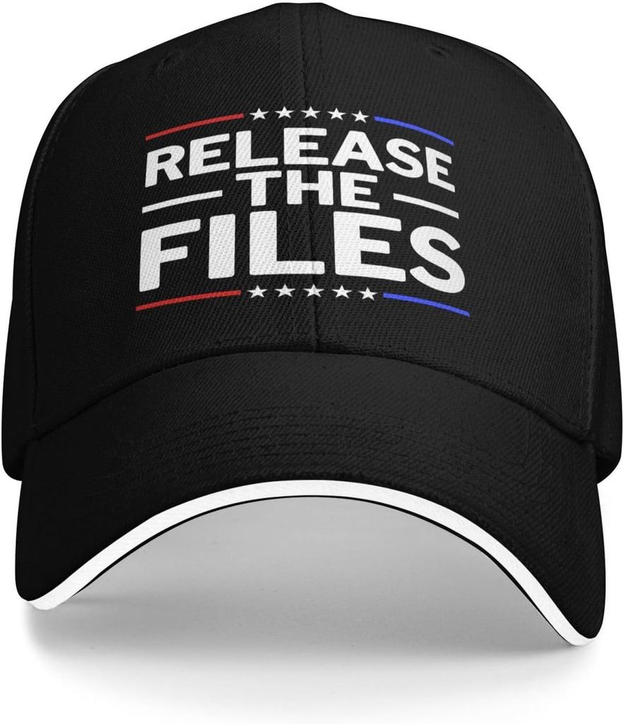 Release The Files Embroidered Baseball Cap Polyester Adjustable Summer Outdoor Trucker Hat