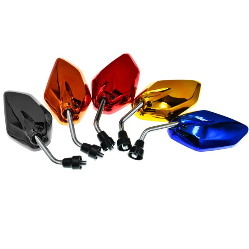1 Para Uniwersalne Motocyklowe Lusterka Wsteczne Części Zamienne Skuter E-Bike Lusterko Pomocnicze do Cofania Modyfikowane Akcesoria