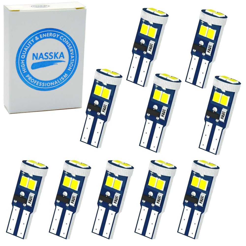 NASSKA T5 74 73 2723 2721 W3W LED Bulb Gauge белый