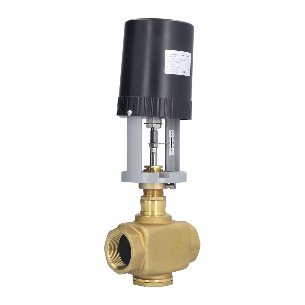 Electric Motorized Valve Regulating Control Brass BSP 2 Way AC 220V for Industry