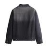 NVG·YOUNG Men's Stand-Collar Loose-Fit Denim Jacket