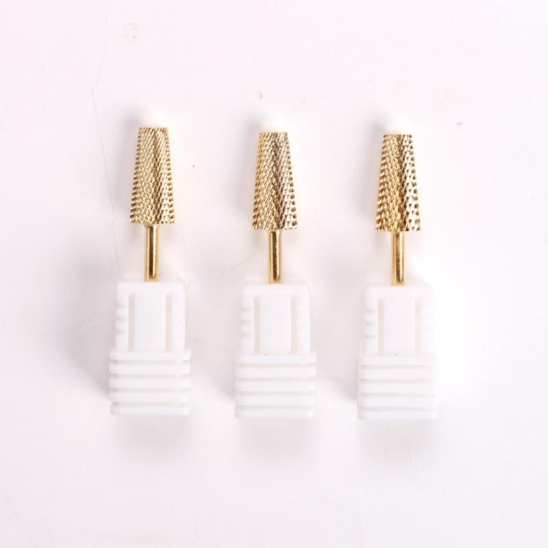 Nails Drill Bits Cuticle Electric Nails File and Ceramic Acrylic Gel Nails Bit Acrylic Nails Art, Carbide Cuticle Bit