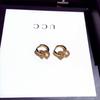 Koreanische Zirkon-Kreis-Ohrringe - Trendige auffällige Clip-Ons für Damen E001965