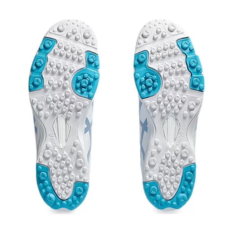 Asics Ds Light Jr Artificial Turf Round Toe Lace-Up Low-Top Soccer Shoes Kids Soccer Shoes White Blue 1104A047-102