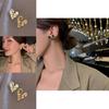 Elegant And Simple Gold Heart Shape Earrings For Women Trendy Jewelry Fashion