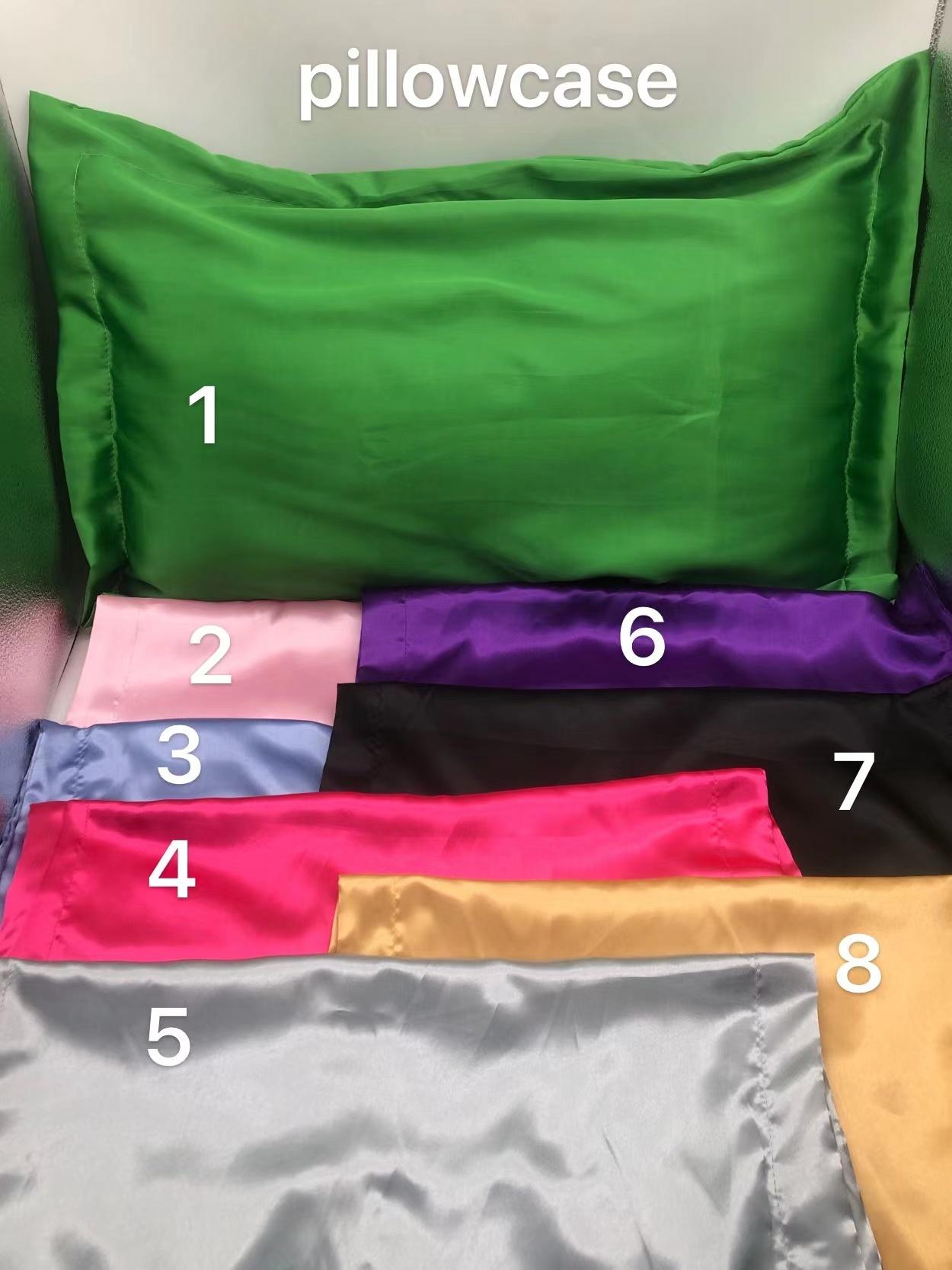 High Quality Customize logo Bonnet Silk Eye Mask and Satin Pillowcase