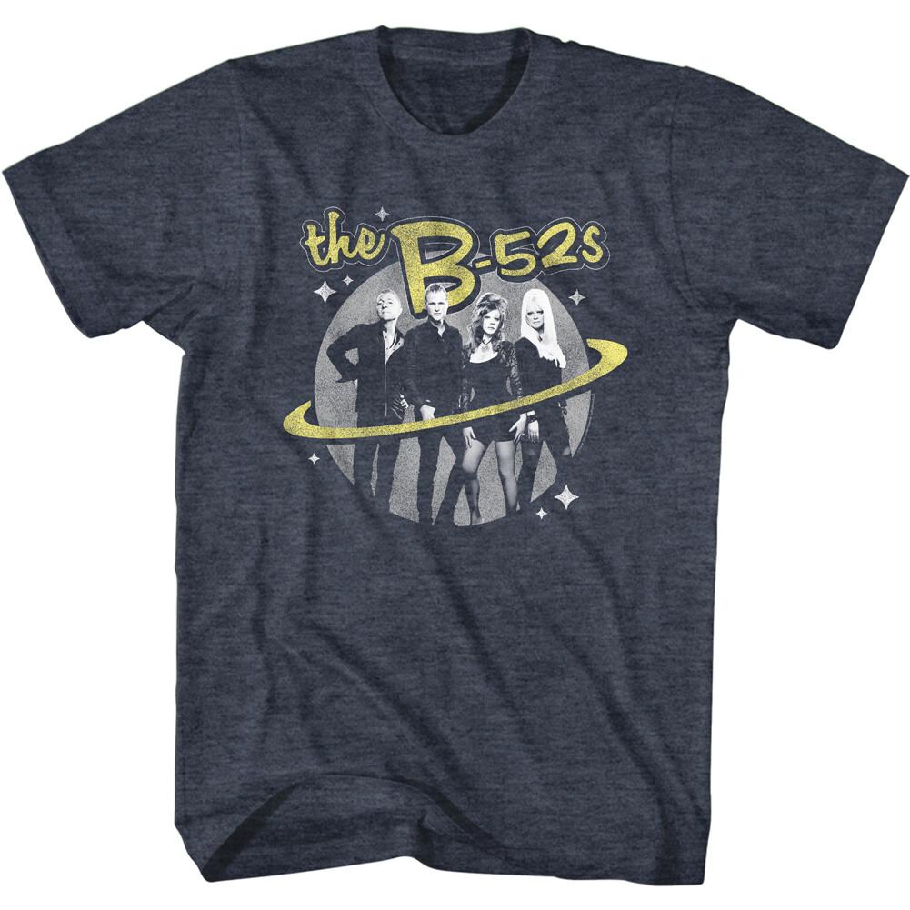 The B-52 Group Photo Planet Claire Men T Shirt New Wave Music Merch XL