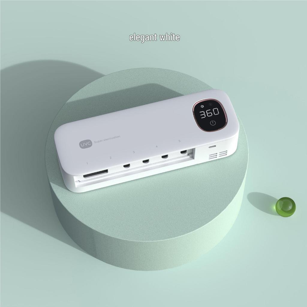 UV Smart Toothbrush Sterilizer with Charger and Razor Rack