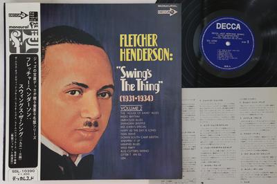 Disc LP FLETCHER HENDERSON - Swing's The Thing (1931-1934) Volum SDL10390 DECCA Japonia Obi Jazz Folosit