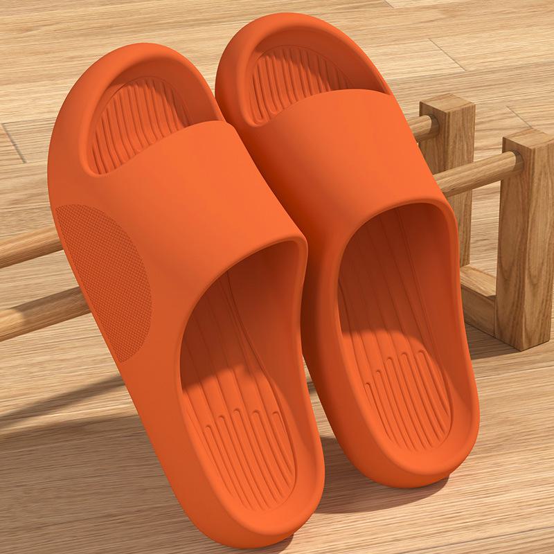 İki Beden Büyük Sipariş Verin Erkek Yaz Kalın Tabanlı İç/Dış Mekan Terlikleri: Ev ve Banyo İçin Kaymaz Sandaletler