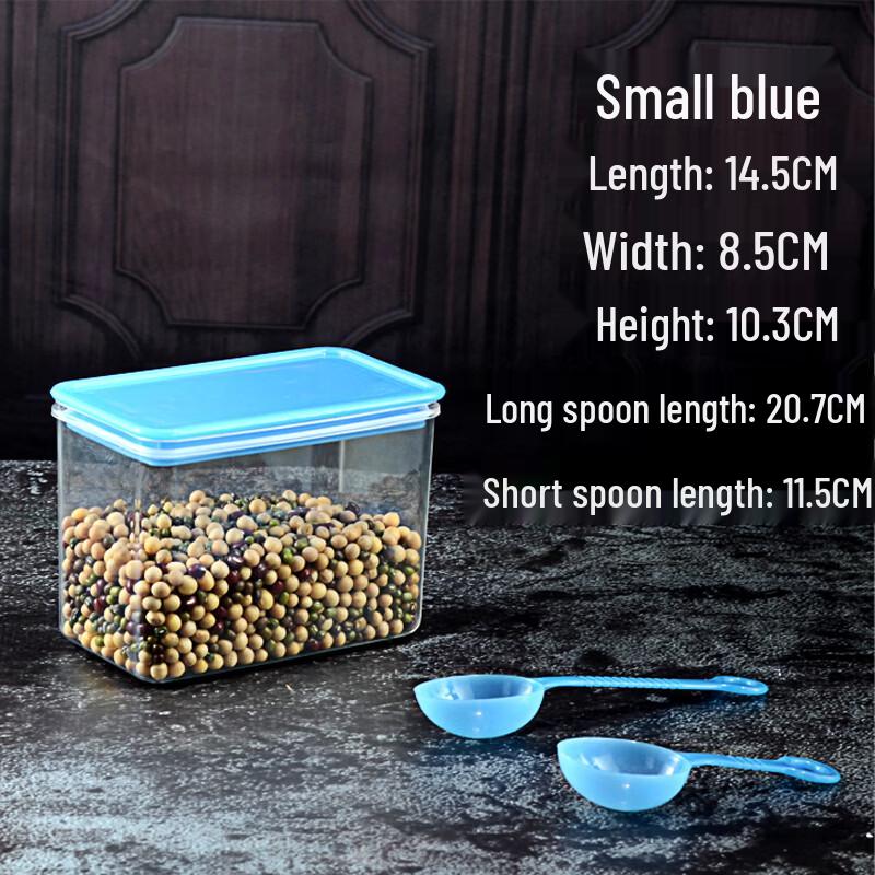 Durable PC Plastic Square Sealed Jar for Milk Tea Powder