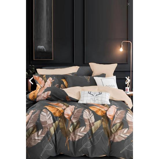 

Çarşafı Lastikli Çift Taraflı Çift Kişilik Nevresim Takımı/tüy desen