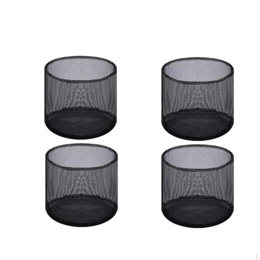 4 Pieces PVC Mesh Planter Reusable Aquatic Foldable Pond for Patio,