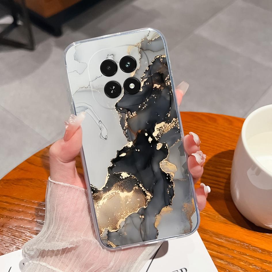 Housing For Oppo Narzo N61 Note 60 A3 A60 A40m V60 F27 Reno12 F Realme 13 12 Clear Cases Fashion Labels Silicone Soft Super Shockproof Bumper For OPPO