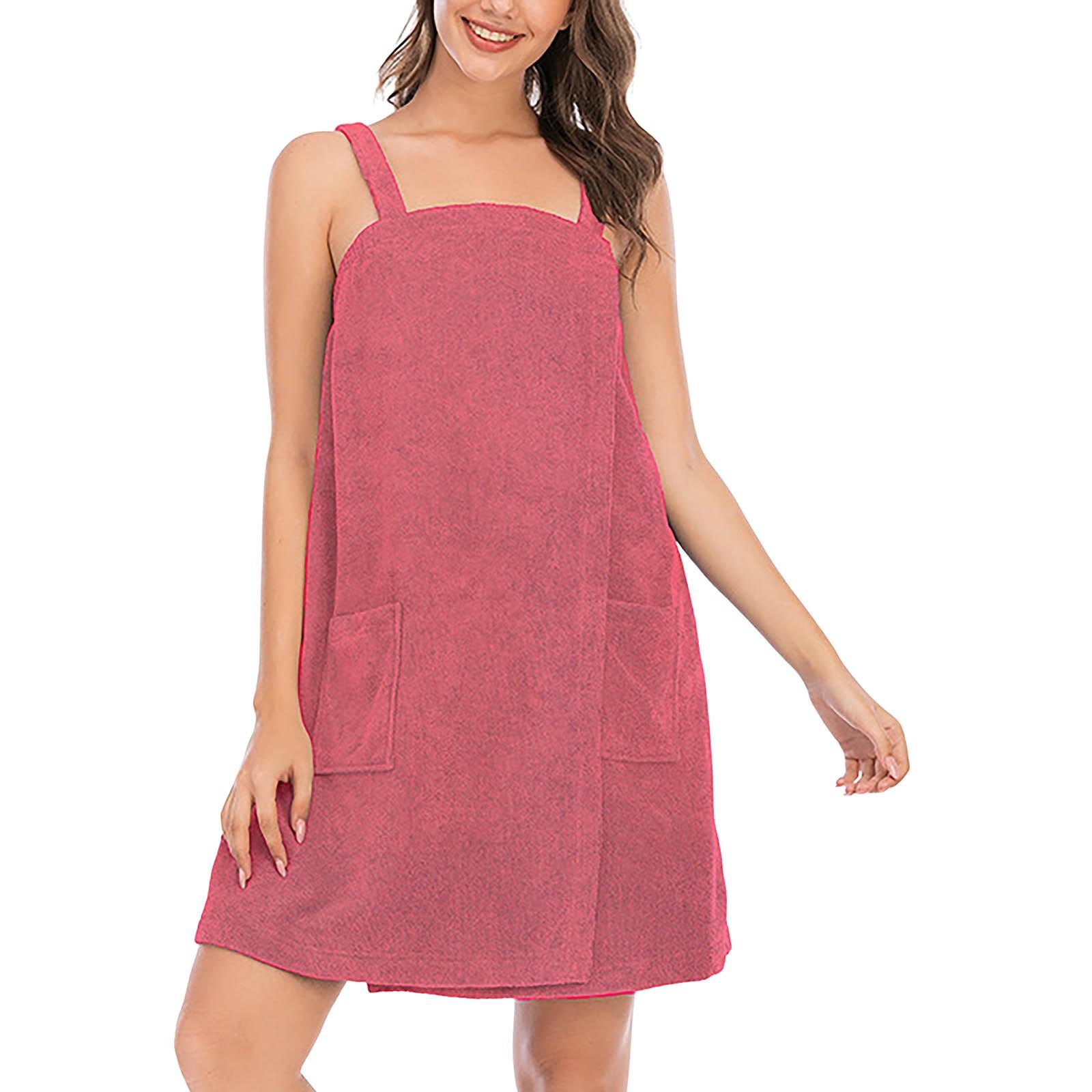 

Женская летняя домашняя одежда Халат Впитывающее банное полотенце Удобная женская пижама XL арбуз красный