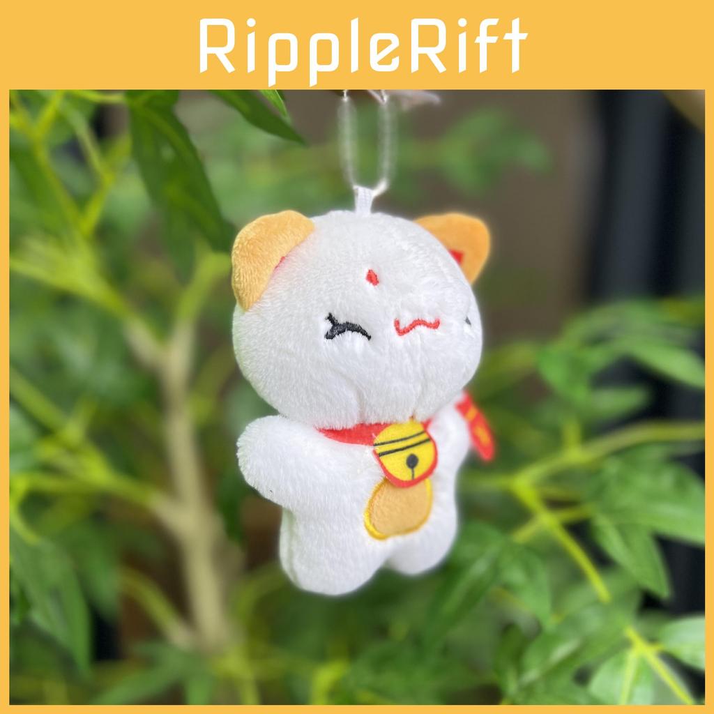 Adorable Plush Lucky Cat Keychain Cute Soft Toy For Couples Bag Accessories Gift