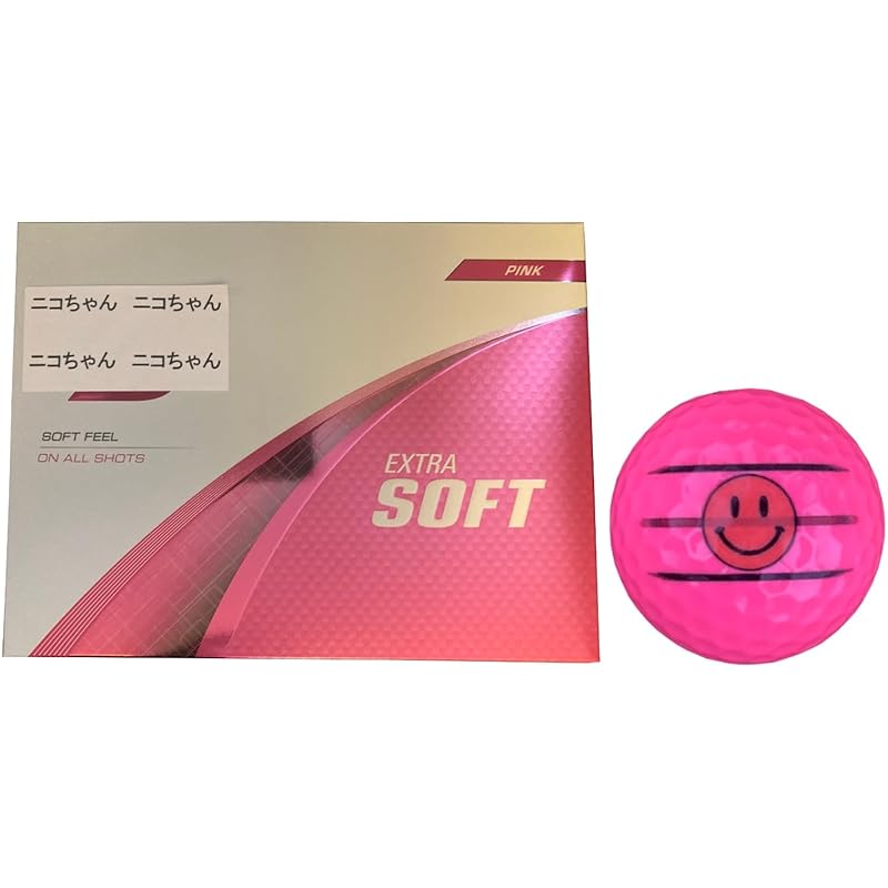 

[Hapiraki_Golf Line] bridgestone extra soft EXTRA SOFT модель 2025 года С линией (Розовый 1 дюжина_Нико-чан)