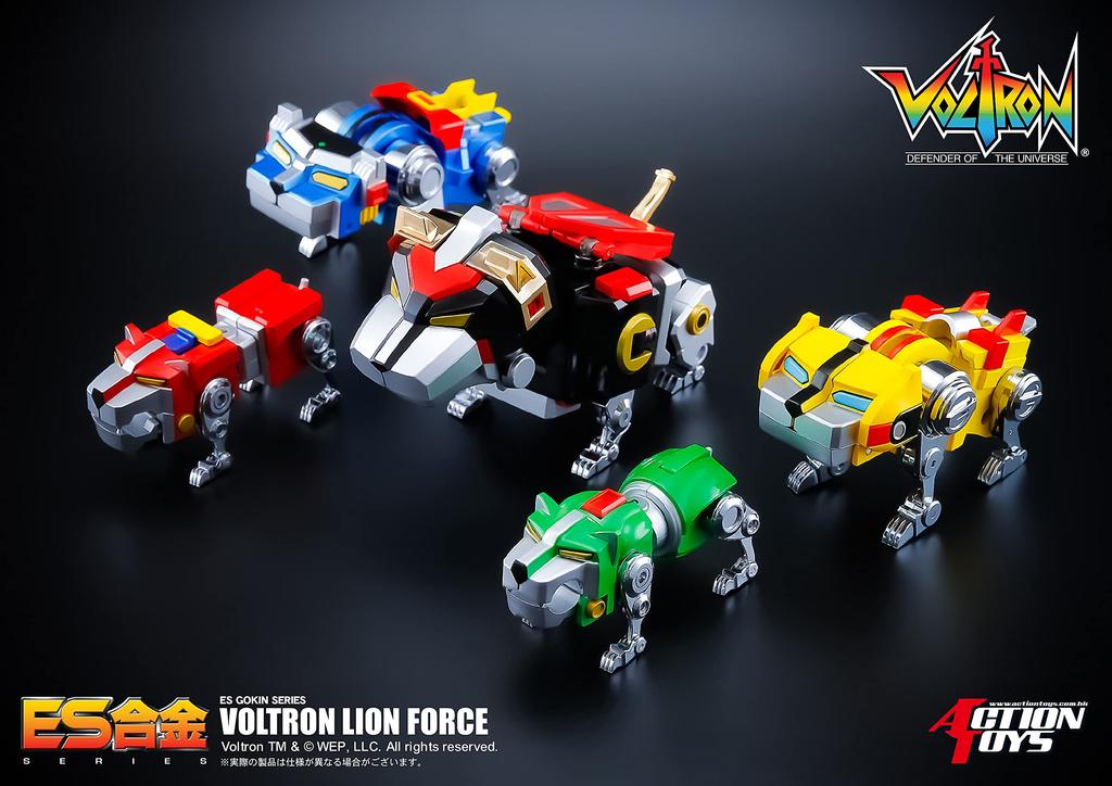 Art Storm Action Toys ES Alloy Voltron Lion Force Diecast Painted Action Approximately 160mm Tall Figure,