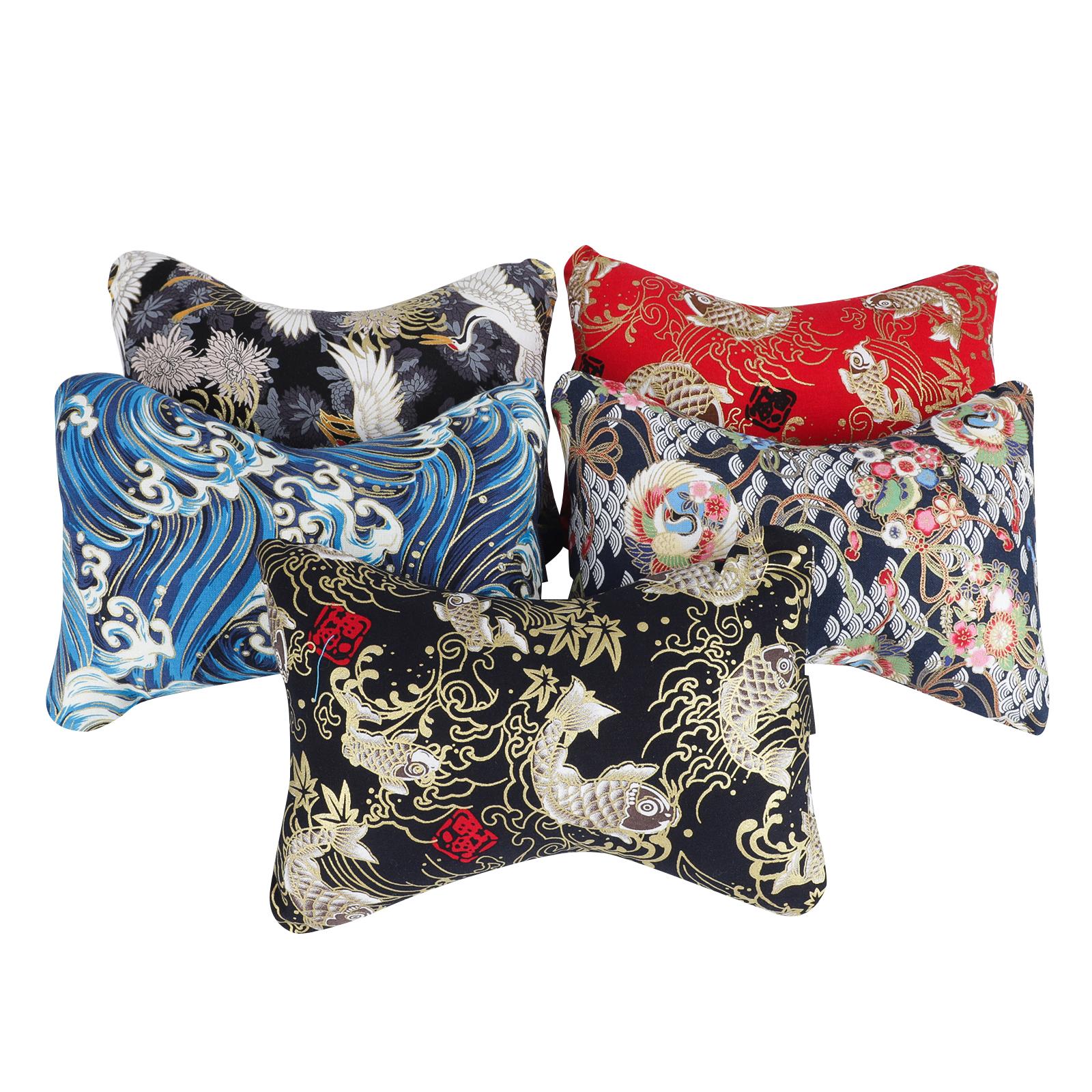 

Car JDM Japan Ukiyo-e Head And Neck Rest Neck Pillows Car Headrest Cushion Support Seat Universal Backrest Safety
