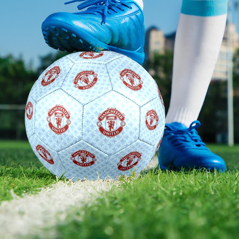 Pallone da Calcio con Stemma Manchester United Taglia 5 Cucito a Macchina Universale per Esterno Calcio perfetto regalo per gli appassionati di sport