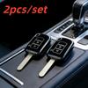2pcs Car Key Case Covers For Mitsubishi ASX ASH Outlander Lancer EX Galant Pajero L200