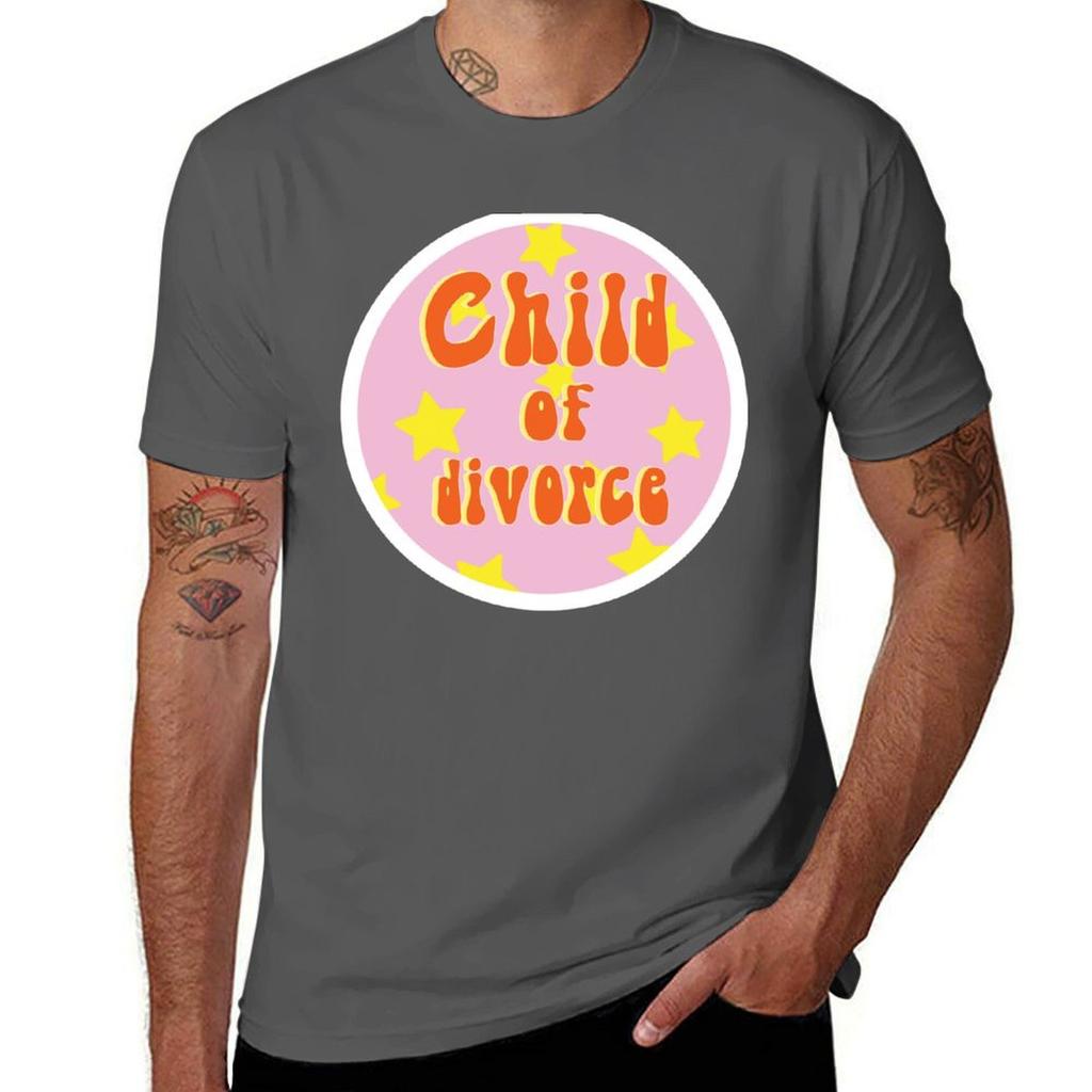 Child Of Divorce Badge Tshirt Classic Print Short Sleeve Shirt Tshirt