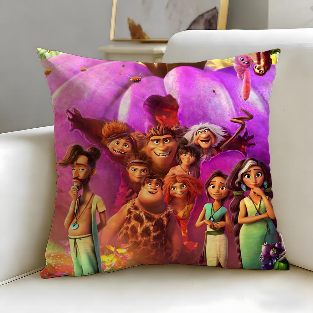 Klassischer Animationsfilm Die Croods Kissenbezug Weich & Leicht zu Waschen – Vielseitig für Sofa, Bett, Reisen und Büro