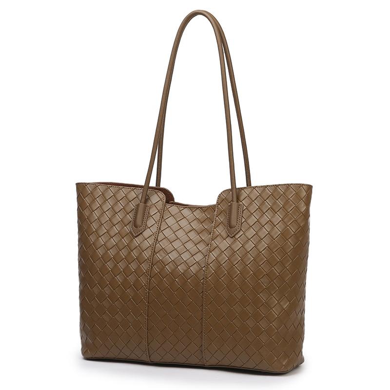 Genuine Leather Fashionable Large-capacity Tote Bag Casual Commuting Single-shoulder Handbag Casually