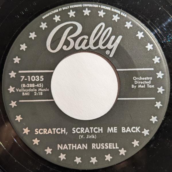 

7-дюймовая пластинка NATHAN RUSSELL Scratch Scratch Me Back Similau 71035 Bally 1957 US World Music Б/у