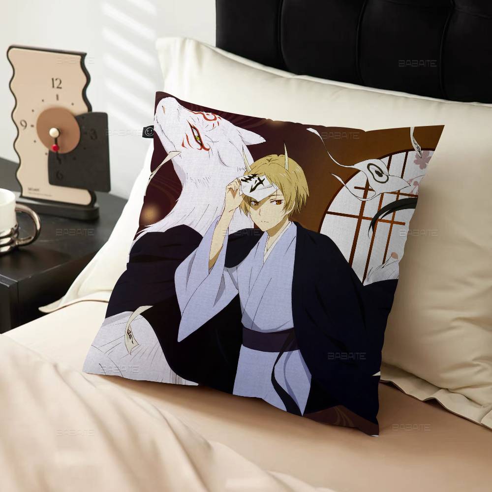 Natsume Yuujinchou Cartoon Cushion Cover Pillow Cover Decor Pillowcase Printed Cushion Case for Couch