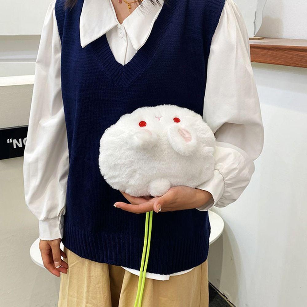 

Coin Purse Cartoon Crossbody Bags Women Messenger Bags Children Purse Wallets Rabbit Shoulder Bags чёрный