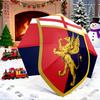 Umbrella with Genoa CFC Football Club Griffin Crest Print, Italian Soccer Umbrella for Adults, Outdoor Rain Gear