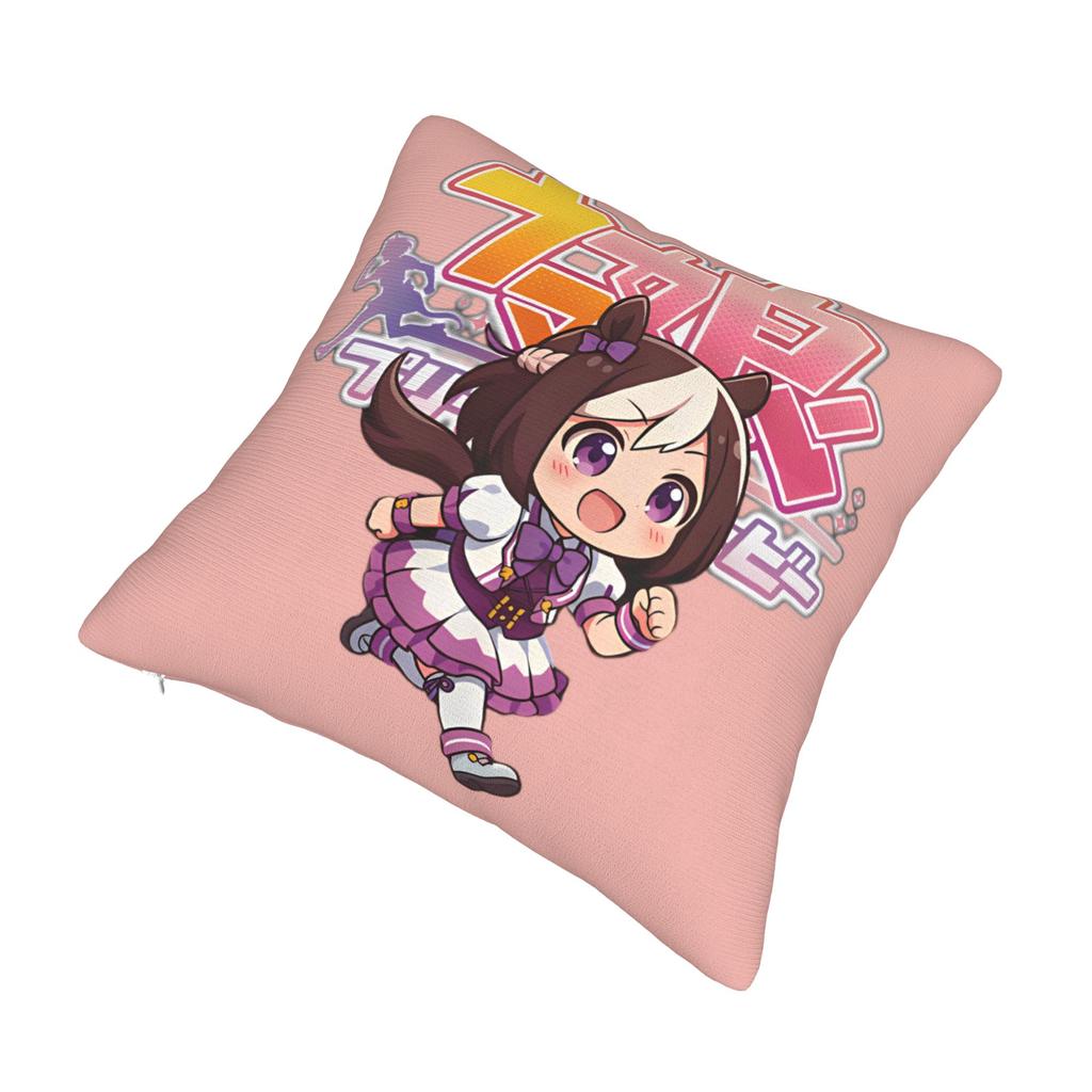 Printing Umamusume Pretty Derby Special Week Pillowcase Polyester Cushion Cover Decor Kawaii Chibi Pillow Case Cover Home Square
