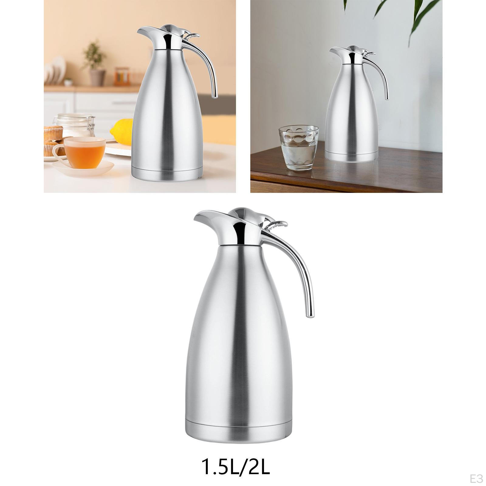 Диспенсер для напитков премиум-класса из нержавеющей стали с изолированной крышкой 1.5L — фото 4