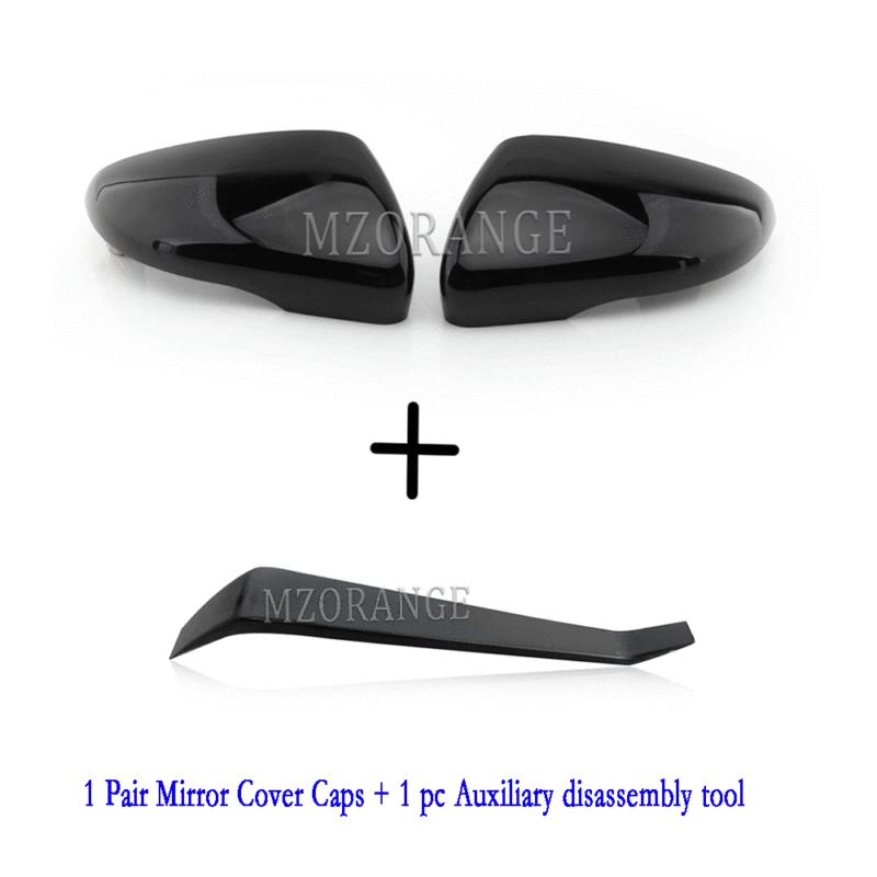 for VW Golf 6 MK6 GTI 2009-2014 Side Mirror Cap Cover Rearview Mirror Housing Cover case tools black accessories