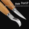 2-Piece Wood Carving Knife Set: Beech Wood Handle Spoon Knife & Straight Knife
