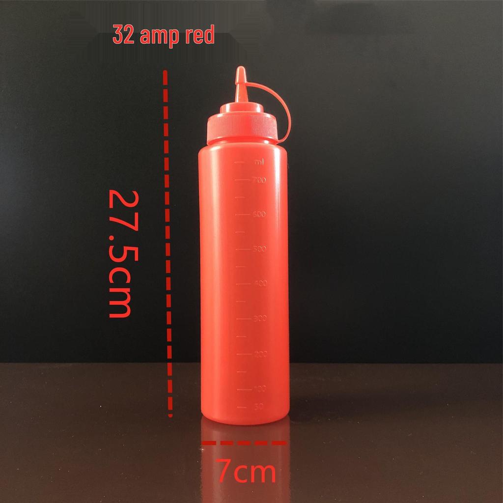 Food Grade PE Squeeze Bottle for Seasoning, Honey, or Ketchup - Pointed Mouth for Easy Use