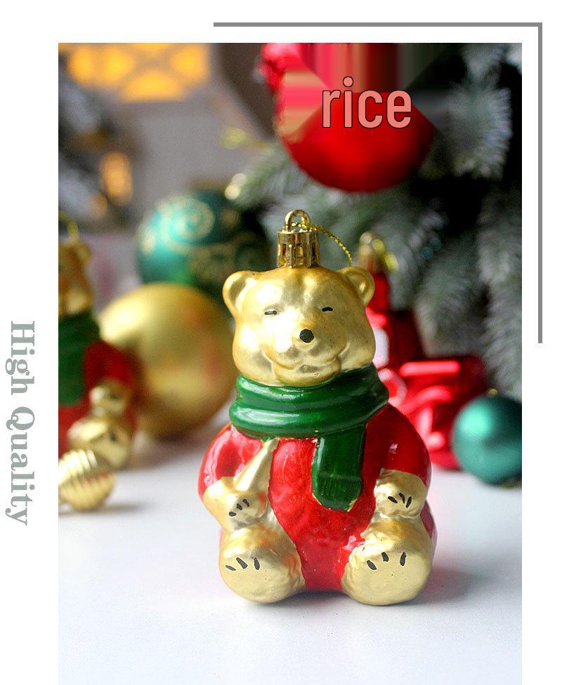 Set di 72 Palline di Natale Irregolari Verniciate ed Elettroplaccate per Decorazioni sull'Albero