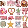 Vintage Western Denim Embroidery Cloth Sticker Ironing Tooling Jacket Luggage Hat Riding Boots Cactus Embroidery Stamp Boy