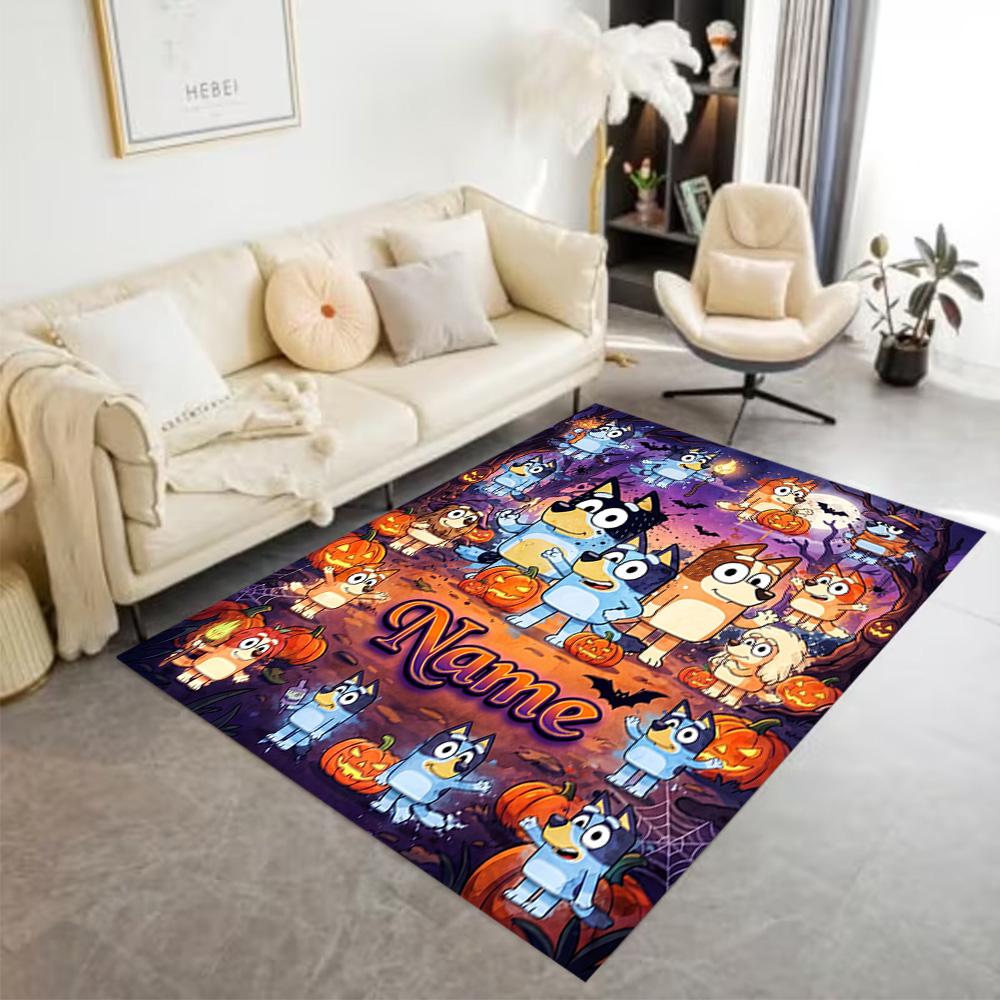Christmas Football Celebration Customized Name Area Rug Suitable for Balcony Foyer Dormitory Study room Anti-slip Rug Anime Office Decor