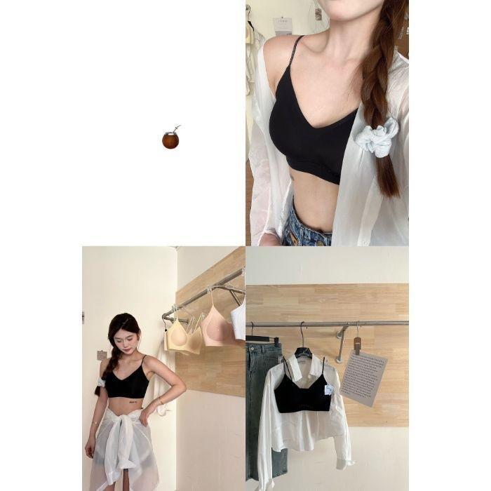 Ice-feeling milk skin liquid jelly new ultra-thin cool thin shoulder strap bra thin s recommended 37.5-45kg